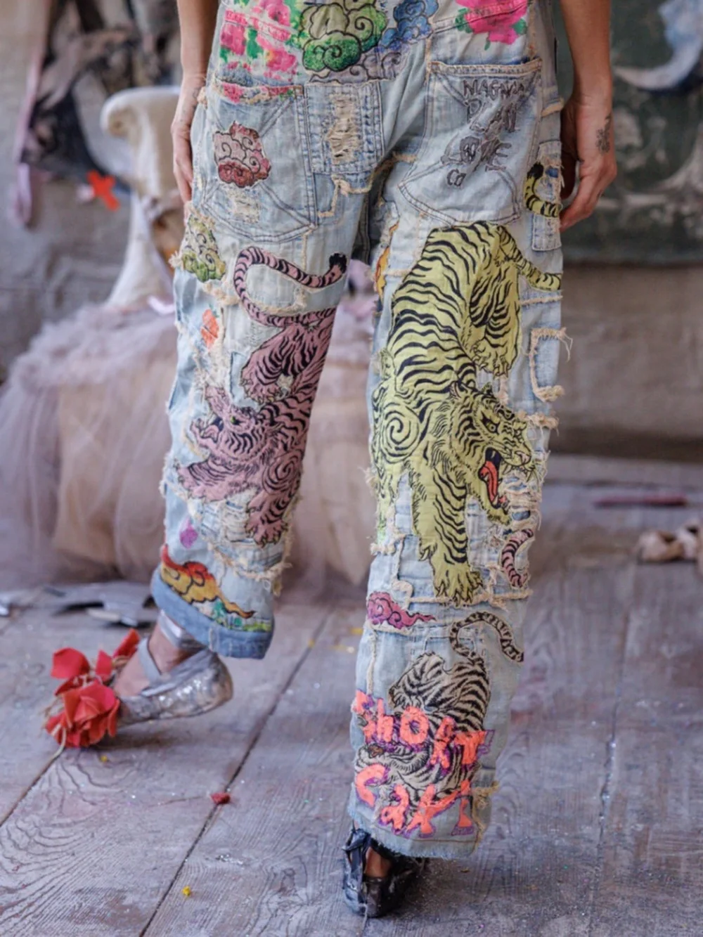 🐅NWT MAGNOLIA PEARL BIRCH WONDER MINER DENIMS🐅 - Picture 7 of 8